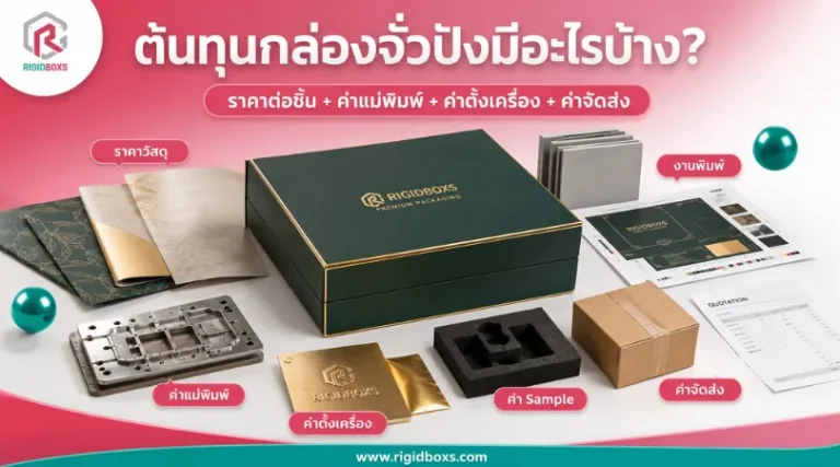 ต้นทุนกล่องจั่วปังมีอะไรบ้าง ราคาวัสดุ ค่าแม่พิมพ์ ค่าผลิต และค่าจัดส่ง